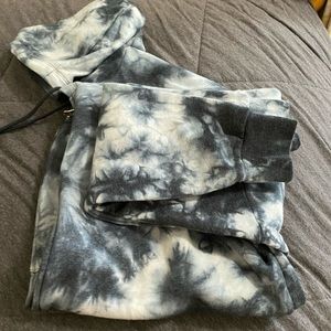 Tie dye zip up hoodie